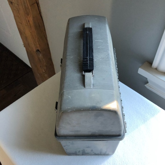 Vintage 1960’s Grey Thermos Lunch Box - Picture 6 of 8